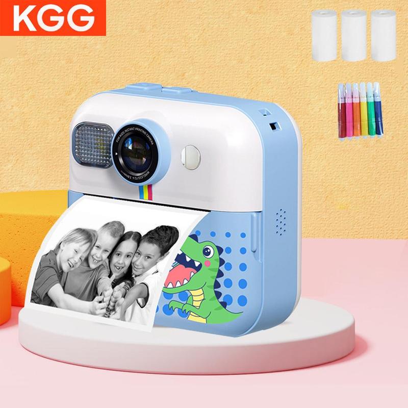 KGG Instant Camera with Photo Printer, 2.4 Inch LCD Screen Digital Camera with Thermal Paper, Mini Thermal Printer Video Educational Toy Gift