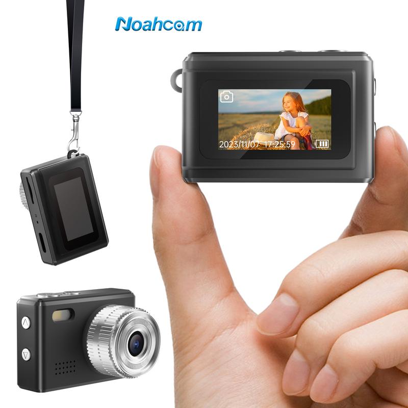 Mini Camera Keychain,1080P Retro Digital Camera Video Recorder with LED Flash, Portable Travel Thumb Camera for Vlogging Life Record