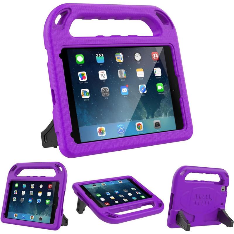 Case for iPad Mini 1 2 3 4 5 7.9-inch, Light Weight Shockproof Handle Kickstand Cover for iPad Mini 5th 4th 3rd 2nd 1st Generation, Purple