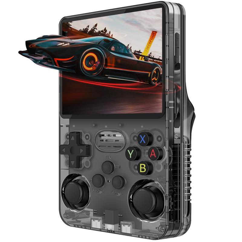 Retro Mini R36s Portable Handheld Game Console | Supports 15,000+ Games | Newest Updated OS | Open Source R36S with 3.5-Inch IPS Screen, Linux System, Portable Gaming and Entertainment Device, Includes 64GB TF Card (64GB)