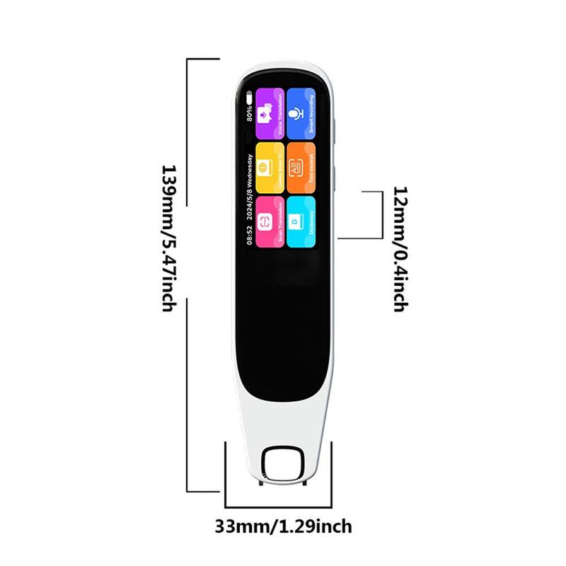 Intelligent Translation Pen, 1 Count Rechargeable Multifunctional Smart Pen, Multilingual Translation Pen for Home, Office, Travel, Digital Education Devices