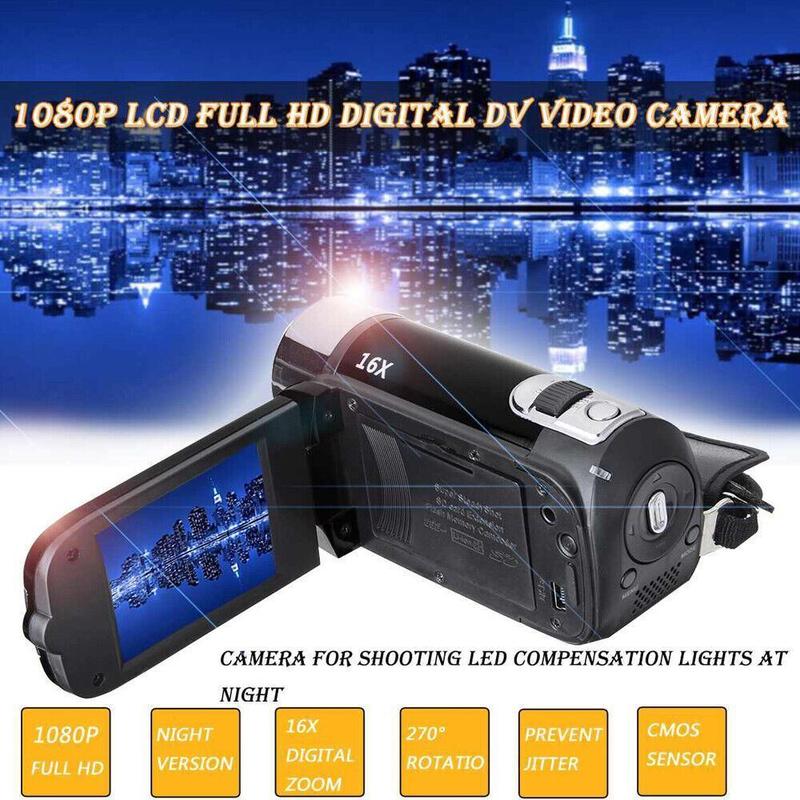 1080p HD video recorder Digital camera TFT LCD 24mp 16x zoom DV AV night vision