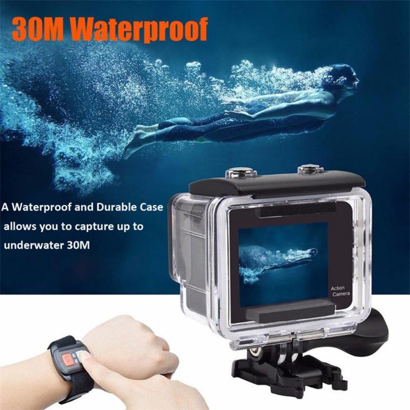 4K Waterproof Action Camera, 2.0inch Screen WiFi Outdoor Diving Camera with Remote Control, Action Camera for Home & Outdoor