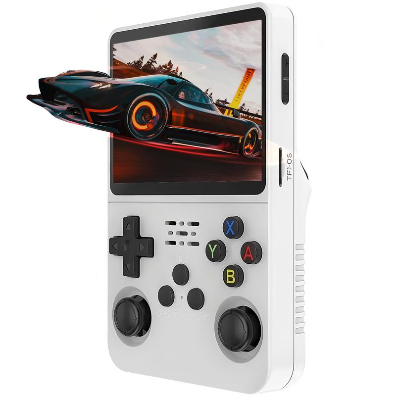 Retro Mini R36s Portable Handheld Game Console | Supports 15,000+ Games | Newest Updated OS | Open Source R36S with 3.5-Inch IPS Screen, Linux System, Portable Gaming and Entertainment Device, Includes 64GB TF Card (64GB)