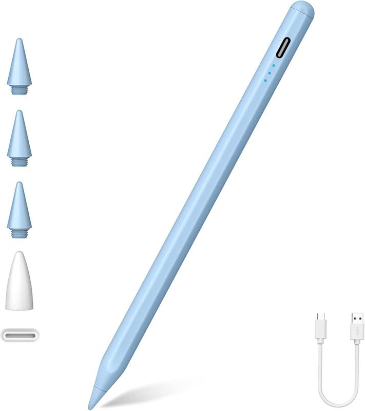 Stylus Pen for iPad (2024-2018), iPad Stylus Pencil with Palm Rejection, Compatible with Apple iPad Air 11