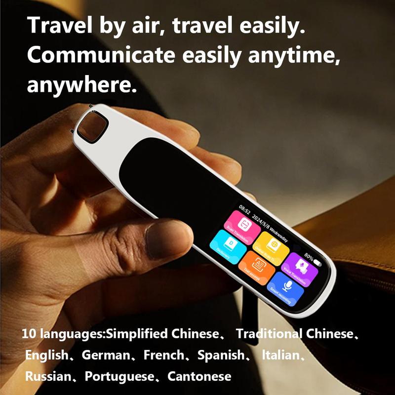 Intelligent Translation Pen, 1 Count Rechargeable Multifunctional Smart Pen, Multilingual Translation Pen for Home, Office, Travel, Digital Education Devices