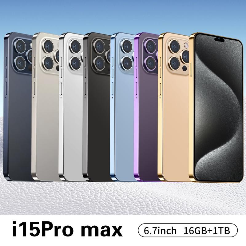 new unlock I15 Pro Max Super Phone 6.7 HD Screen Smartphone Original 16GB+1T 5G Dual SIM Celulares Android Unlocked 108MP 7800mAh Big Battery Perfect as a Gift!