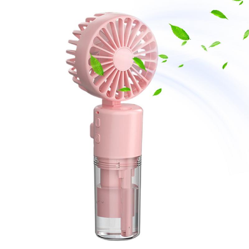 Handheld Fan With Water Mist Handheld Rechargeable Spray Fan With Water Mist Foldable Portable Summer Supplies Cooling Fan With Cable Charging Mobile Usb