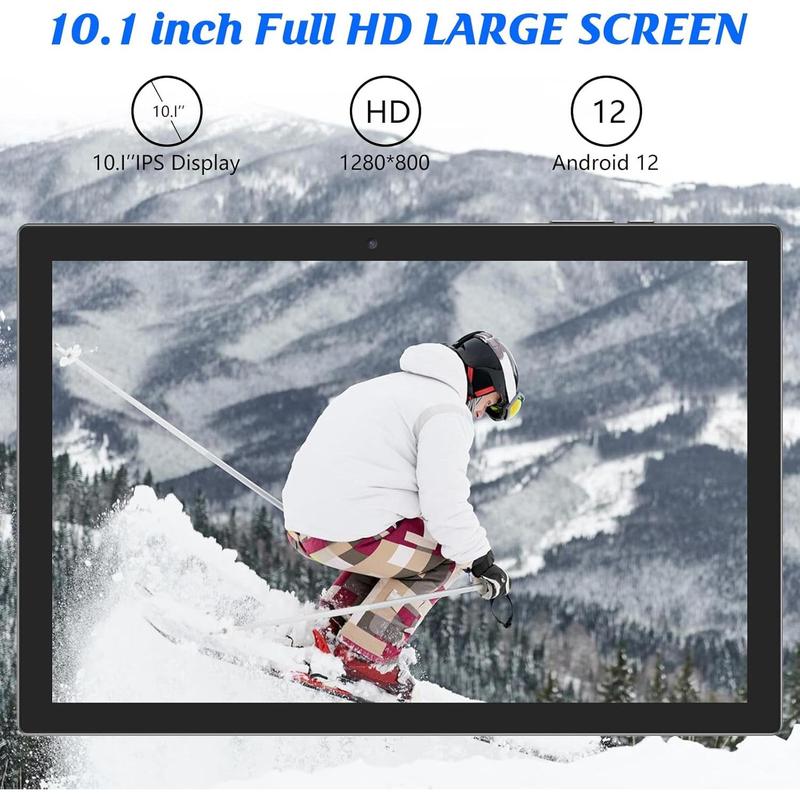 10 inch Tablet with Keyboard 2 in 1 Tablet Android 12 Tablets Include Case  Stylus Tempered Film 6000mAh  4GB+64GB 512GB Expandable 10.1