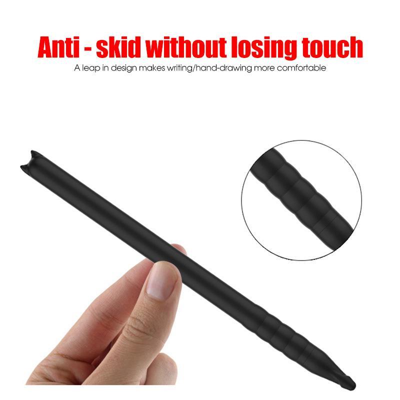 Silicone Capacitive Pen Case with 2 Pen Cap, Cute Cat Ear Design Soft Protective Cover, Tablet Accessories for Apple Pencil 2
