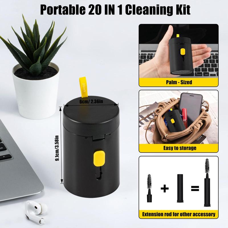 Multifunctional Cleaning Kit for Phone, AirPod, Camera, Multi-Tool Cleaning Kit, Portable Design Electronic Devices Cleaning Kit, Camera Care Accessories for Cleaning Phone Holes