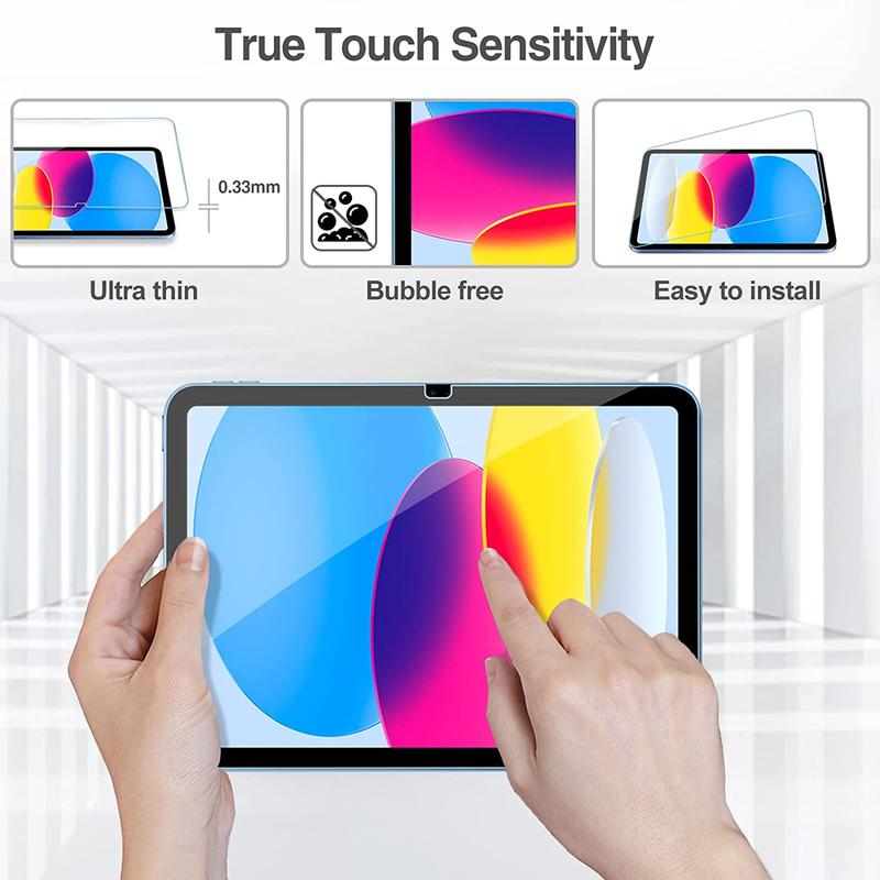 Tempered Glass Screen Protector, Protector For Tablet IPad 10.9 10th Generation 2022 Screen Protector A2696 A2757 A2777, Tempered Glass Film Guard For iPad 10th Gen 10.9