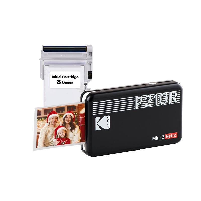 KODAK Mini 2 Retro 4PASS Portable Photo Printer (2.1x3.4 inches) + 8 Sheets