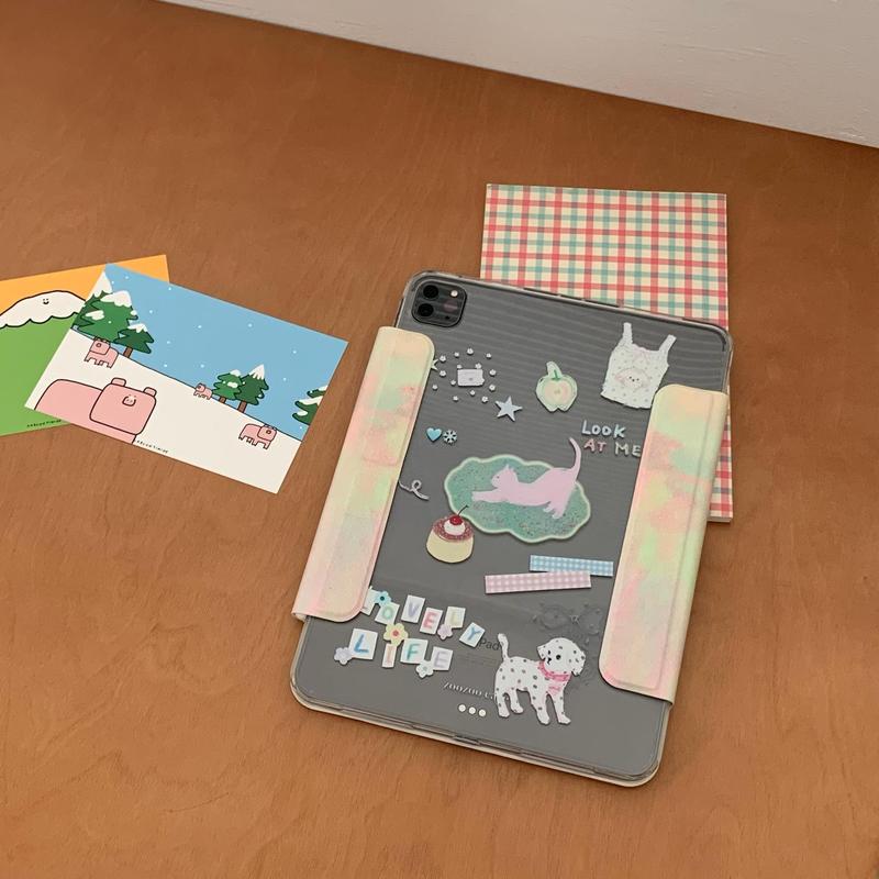 Cartoon Animal Pattern Tablet Case, 2 Counts set Cute Tablet Protective Cover, Shock-absorbing Tablet Protector for iPad 9.7 10.2 10.5 10.9 Pro11 10th