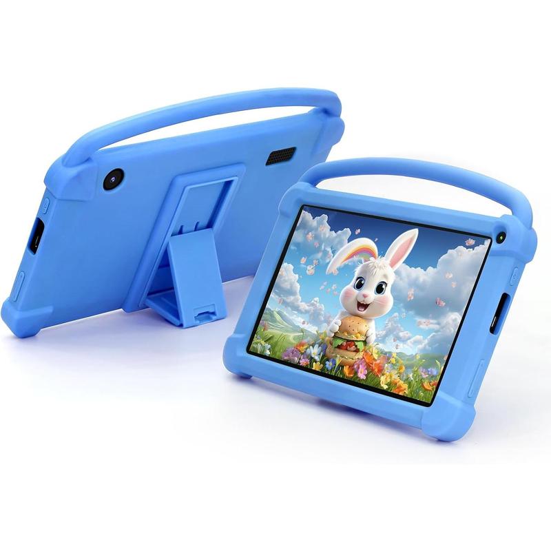 Kids Tablet 7 inch for Boys Girls Android 12 Tablets for Kids 4GB RAM 32GB ROM Toddler Tablet WIFI Bluetooth Safety Eye IPS Screen Parental Control, Dual Camera Shockproof Case for Educational, Games.