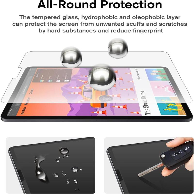 Glass Tablet Screen Protector with Auto Alignment Tool, 1 Count Dust-free Tablet Screen Film, HD Screen Protector Film Compatible with Apple Tablet, Screen Protectors Film