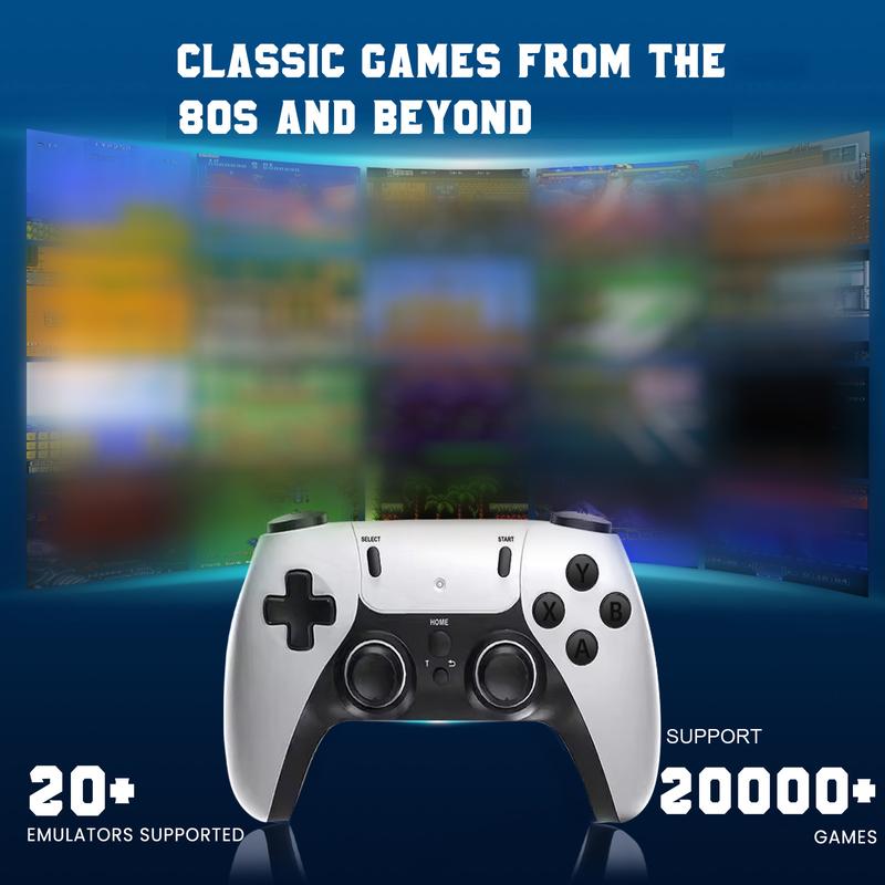 20,000+ Retro Game Stick , Retro Game Console, Revisit Classic Games Stick , Retro Play Plug and Play Video Games Stick 26 Emulators, 4K HDMI Output, Premium Competitive Dual Controllers