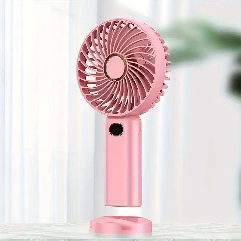 USB Rechargeable Silent Fan for Summer Gift, Multipurpose 5-speed Handheld Fan with Display, Summer Cooling Supplies, Portable Mini Fan for Home Office Outdoor Travel, Portable Fan, Home Appliances Fans, Fan Portable, Cooling Fan for Fall