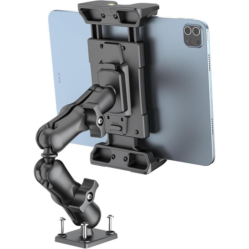 Tablet Mount for Truck - Heavy Duty Drill Base - Tablet Holder for Car Dashboard, iPad Holder for All 5