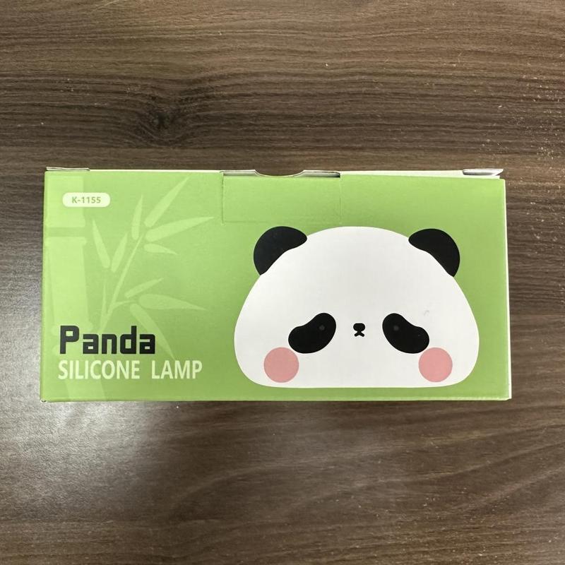 Cute Panda Design Night Light, USB Rechargeable Silicone Pat Light, Decorative Lamp for Bedroom, Living Room, Home Decor