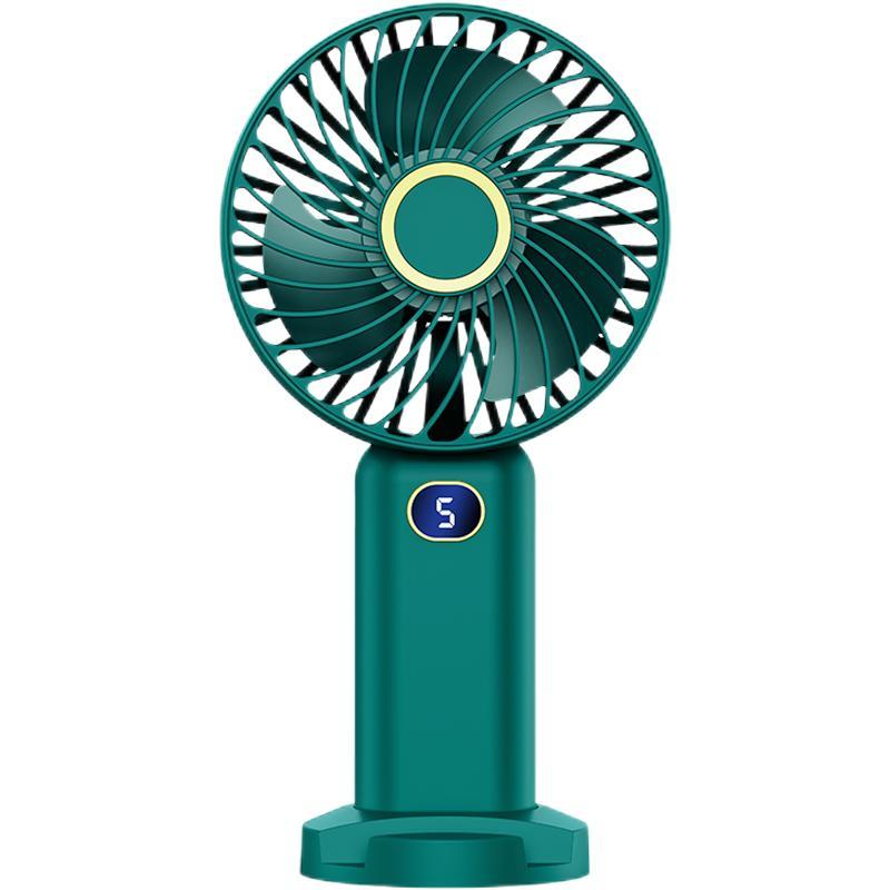 USB Rechargeable Silent Fan for Summer Gift, Multipurpose 5-speed Handheld Fan with Display, Summer Cooling Supplies, Portable Mini Fan for Home Office Outdoor Travel, Portable Fan, Home Appliances Fans, Fan Portable, Cooling Fan for Fall