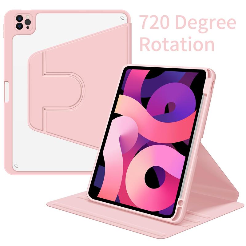 720 Degree Rotating Tablet Case with Stand & Slot, Anti-scratch Tablet Protective Cover, Tablet Cover, Tablet Accessories Compatible with iPad Pro 11inch 12.9inch