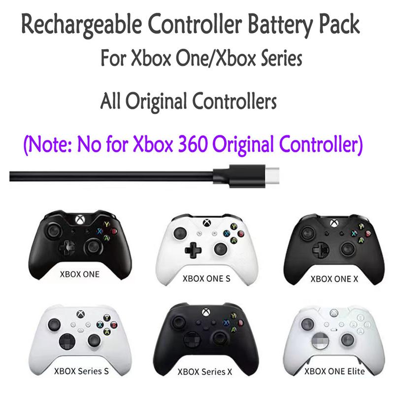 Charger for Rechargeable Xbox One Controller Battery Pack with 4x1500mWh Batteries for Xbox Series X|S, Battery Charger Station for Xbox One S Xbox One X Xbox One Elite Accessories Console