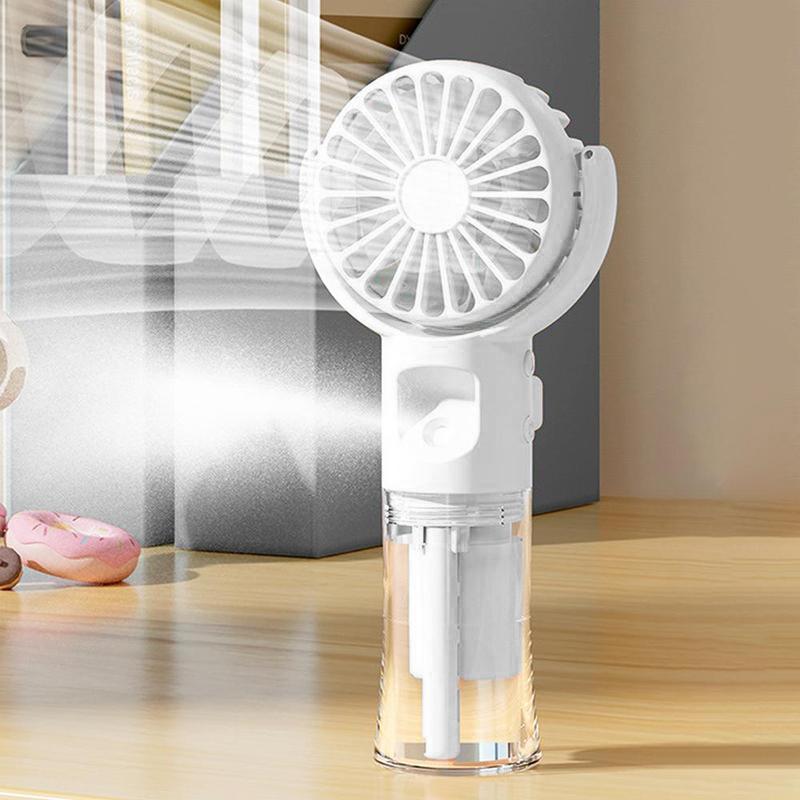 USB Rechargeable Handheld Misting Fan, Portable Mini Fan, Mobile Cooling Fan, Multifunctional Mini Fan Cooler For Travel, Outdoors, Hiking, Camping, Office, USB & Mobile Fans