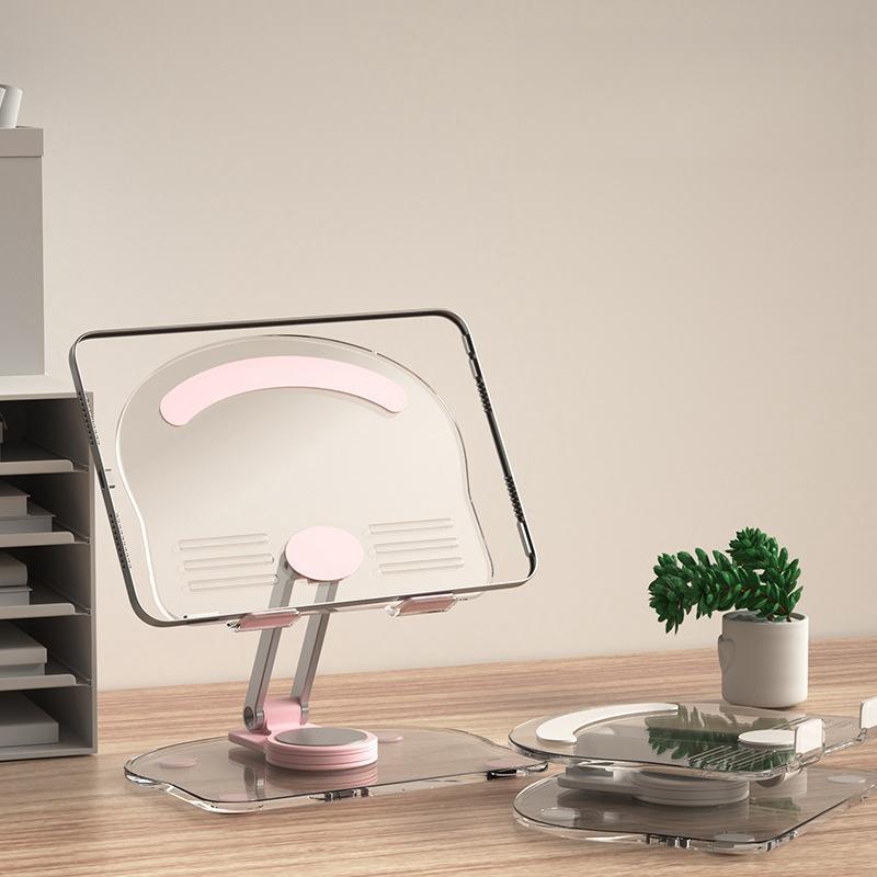 Acrylic Tablet Stand, Rotatable Tablet Phone Holder, Desktop Rotating Tablet Support Rack, Tablet & Computer Accessories for Home Office