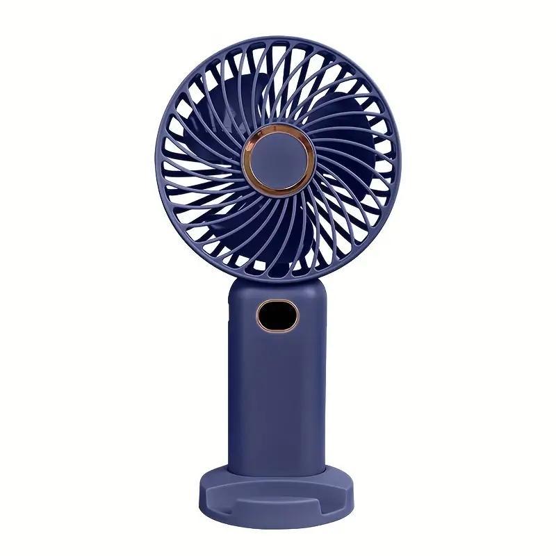 USB Rechargeable Silent Fan for Summer Gift, Multipurpose 5-speed Handheld Fan with Display, Summer Cooling Supplies, Portable Mini Fan for Home Office Outdoor Travel, Portable Fan, Home Appliances Fans, Fan Portable, Cooling Fan for Fall