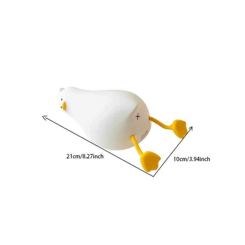 Cute Duck Design Night Light, LED Ambient LED Light, Decorative Atmosphere Lamp, USB Rechargeable Dimmable Bedside Lamp for Bedroom