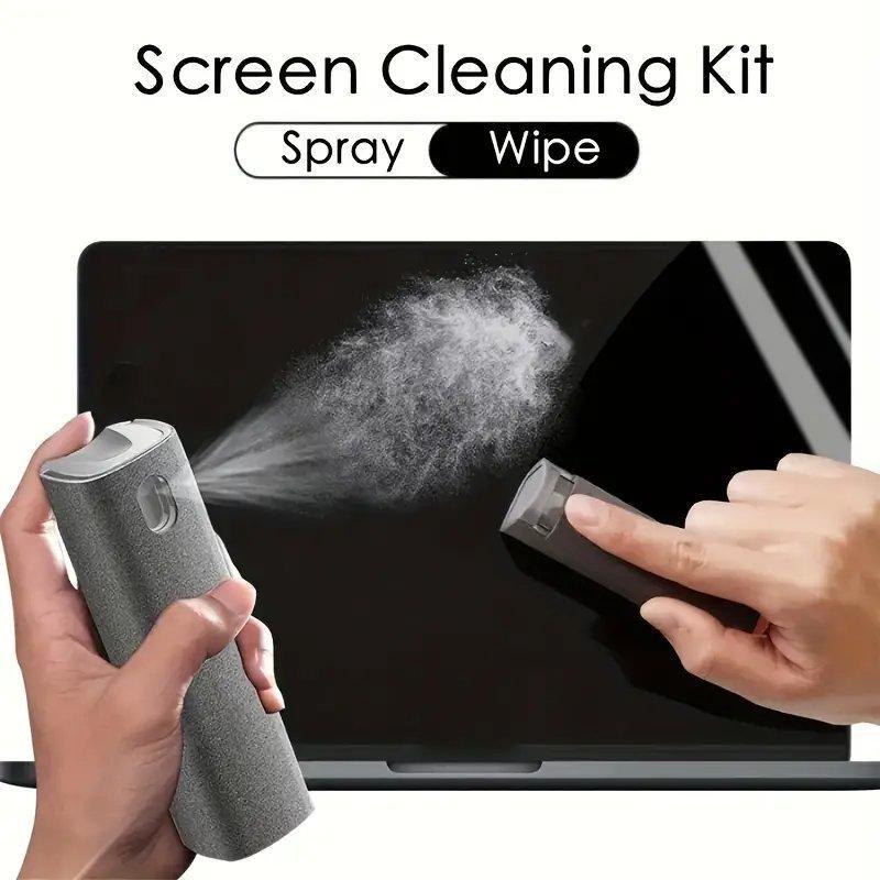 2-in-1 Ultra-fiber Screen Cleaner (Empty), Screen Cleaning Tool for Mobile Phone, Computer, TV Navigation, Camera Care Tool