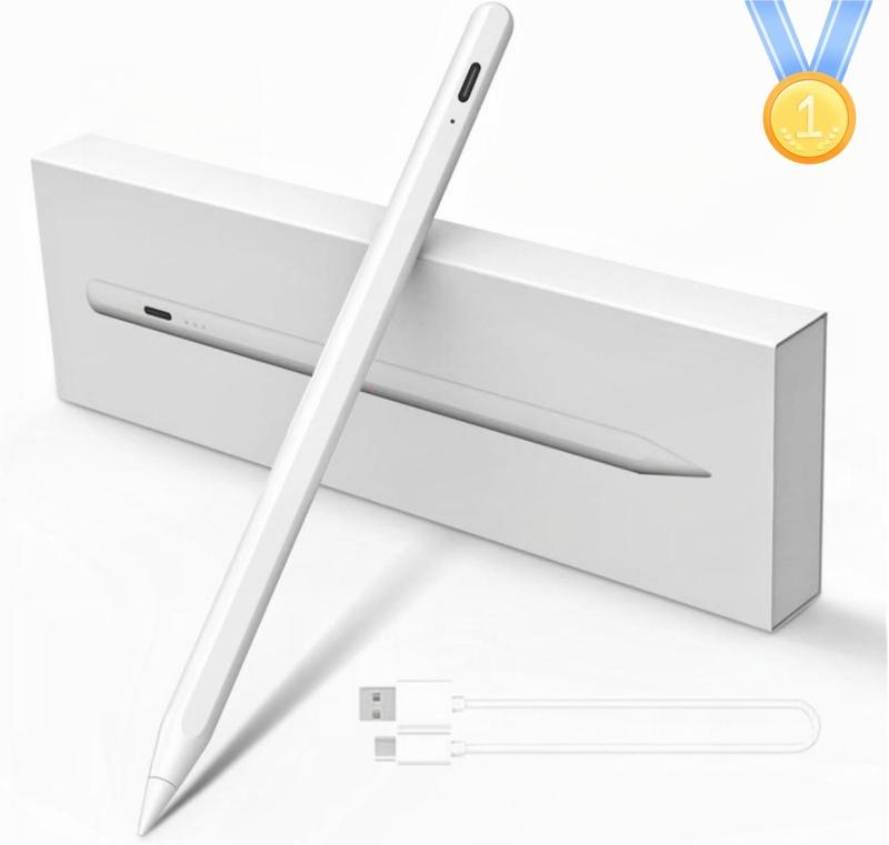 Tiktok shop Apple Pencil for iPad 9th&10th Generation-2X Fast Charge Active Pencil Compatible with 2018-2022 Apple iPad Pro11&12.9,iPad Air 3 4 5,iPad 6-10,iPad Mini 5 6 Gen-White，clearance items today 2024 ,Funny ipad accessories Gift，Deals For You Days