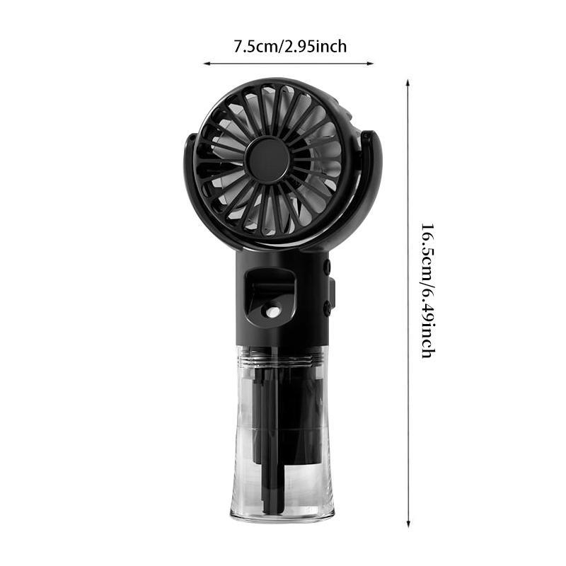 USB Rechargeable Handheld Misting Fan, Portable Mini Fan, Mobile Cooling Fan, Multifunctional Mini Fan Cooler For Travel, Outdoors, Hiking, Camping, Office, USB & Mobile Fans