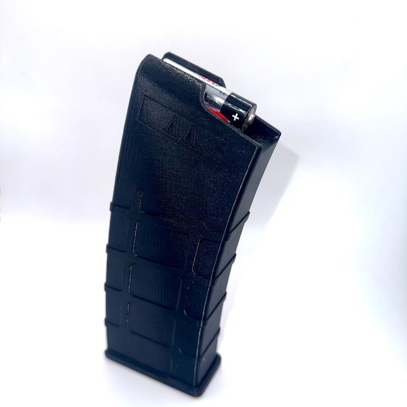 Tactical Magazine Battery Holders for AA & AAA batteries - Durable PETG Material - Eye-Catching 3D-Printed Design