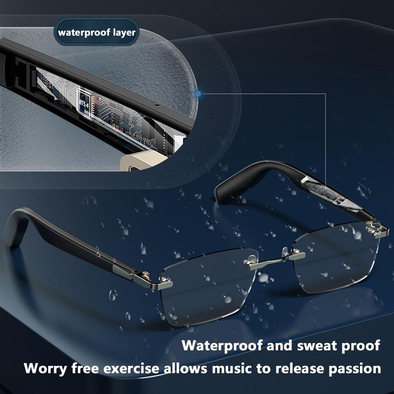 PengTeng Smart Glasses, Fashionable Smart Glasses with Touch Control, Wireless Smart Glasses for Men & Women