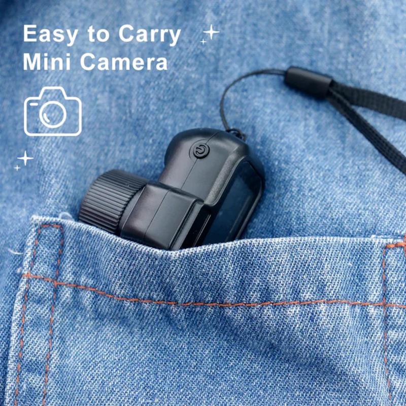 Tiny Pixel Keychain Camera - VHS Vintage Photos & Videos with Built-In Screen, Compact and Portable Design, Long Lasting Nostalgic Photography and Videography Memories vlog digital point