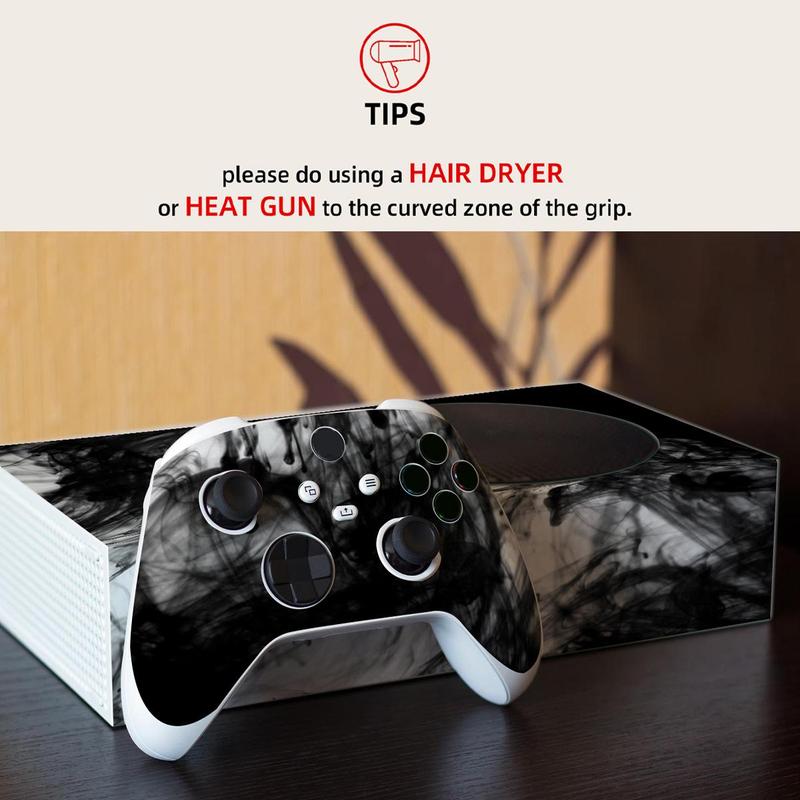 Ink Artistic Conception Pattern Scratch Resistant Full Wrap Skin Sticker for Xbox Series S Game Console, Gaming Console Protective Skin, Waterproof Gaming Console Sticker, Console Accessories