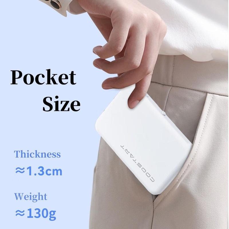 Wireless Charging Portable Power Bank Fast Charging Ultra-Thin Small Size Mobile Power bank Smartphone Accessories Cable Chargeable