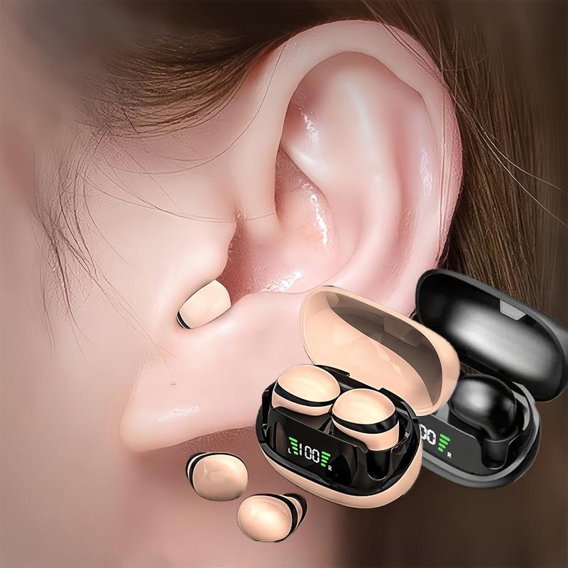 Wireless Earphone, 1 Count in-ear Design Earbuds with Noise Cancellation, Bluetooth-compatible Earphone for Work, Class, and Sleep