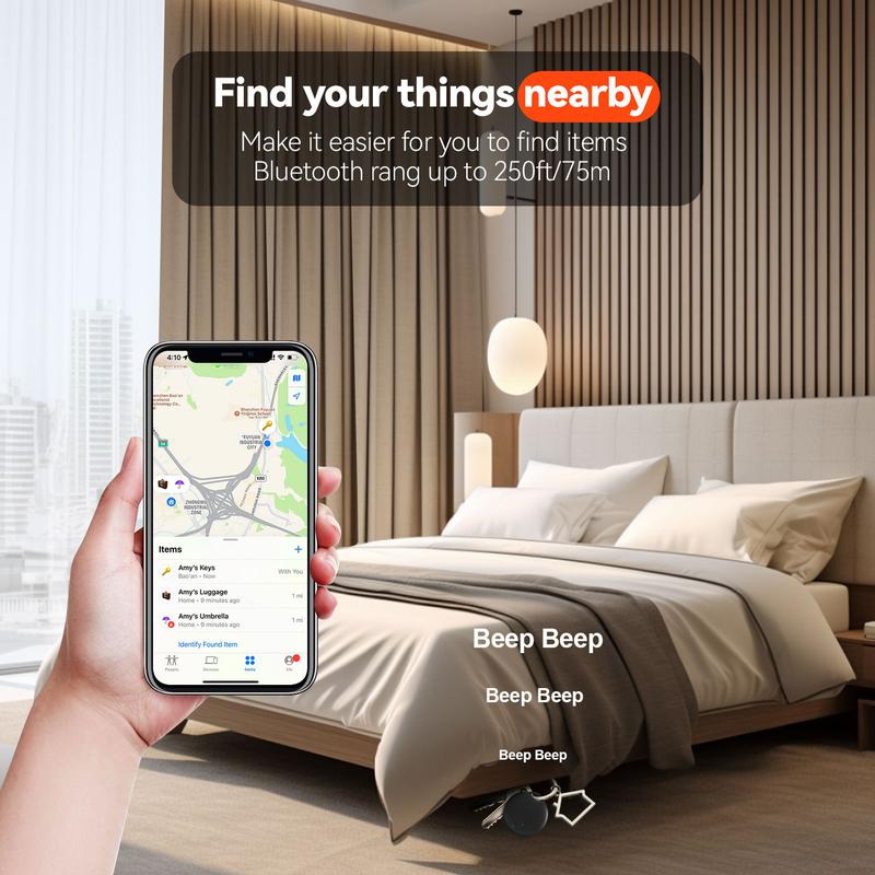 Keys Finder , Smart BluetoothTracker Pairs with Apple Find My(i0s Only), Key Locator and GPsTracker  Device