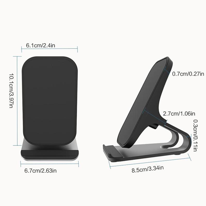 Multifunctional Phone Holder with Wireless Charger, 15W Fast Charging Desktop Phone Stand, Phone Accessories for Home Office