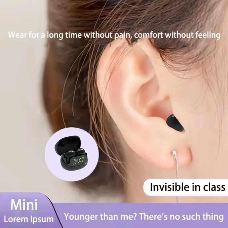 In-ear Design Wireless Earphone, Noise Cancelling Headphone with Built-in Mic, Bluetooth-compatible Earbuds for Work, Class & Sleep