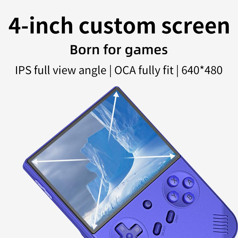 ANBERNIC RG 40XXV Retro Handheld Game Console 4.0 Inch IPS Screen Linux System Built-in 64G TF Card 5000+ Games Support HD-M-I TV Output 5G WiFi Bluetooth 4.2