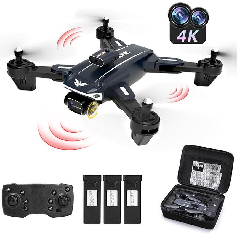 D89 RC Drone with HD Dual Camera Foldable FPV WiFi Quadcopter + 3 Batteries Accessories Automatic Accessories Automatic Button Selfie