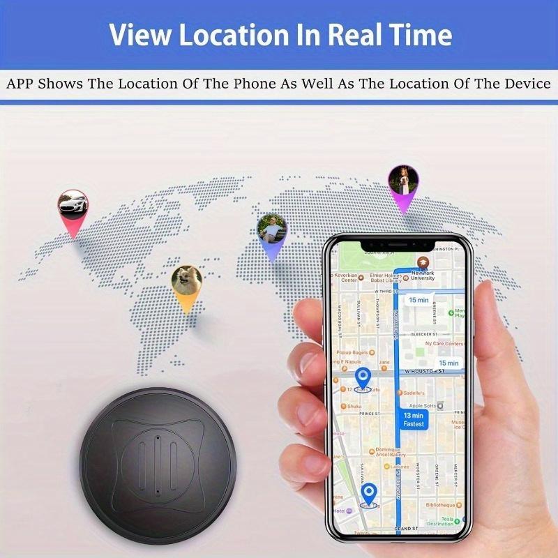 No Subscription, Mini GPS Tracker for Vehicles - Portable Real-Time Magnetic Hidden Car GPS Tracking Device, Full Global Coverage Location Tracker