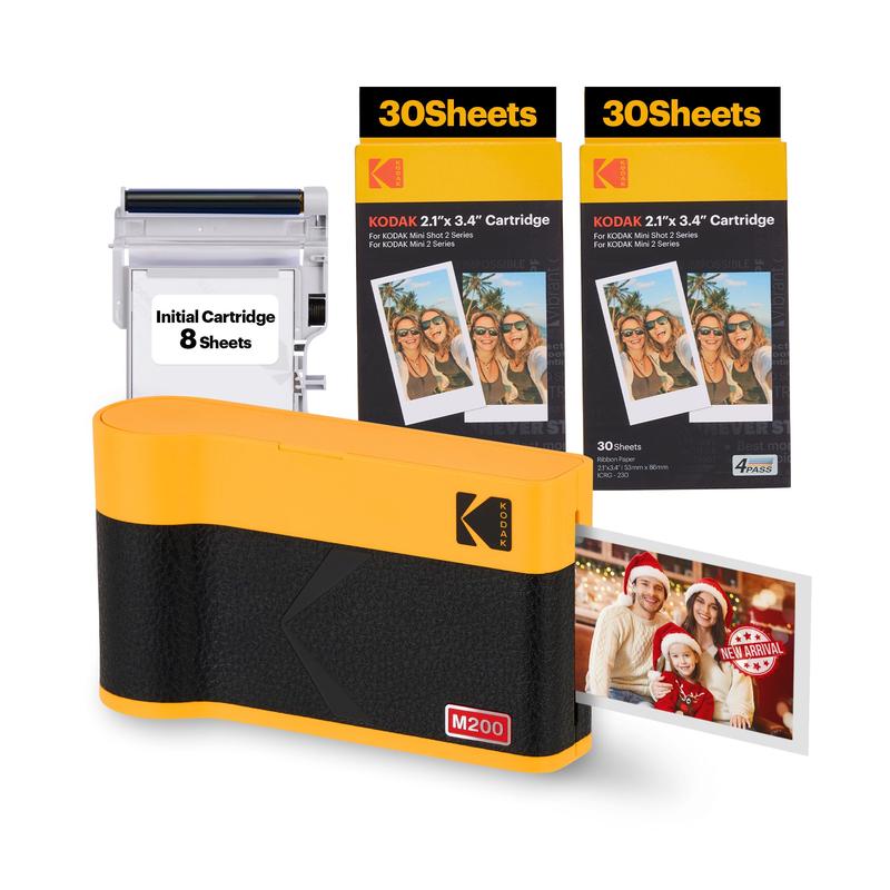 KODAK Mini 2 ERA 4PASS Portable Photo Printer (2.1x3.4) (Printer + 68 Sheets)