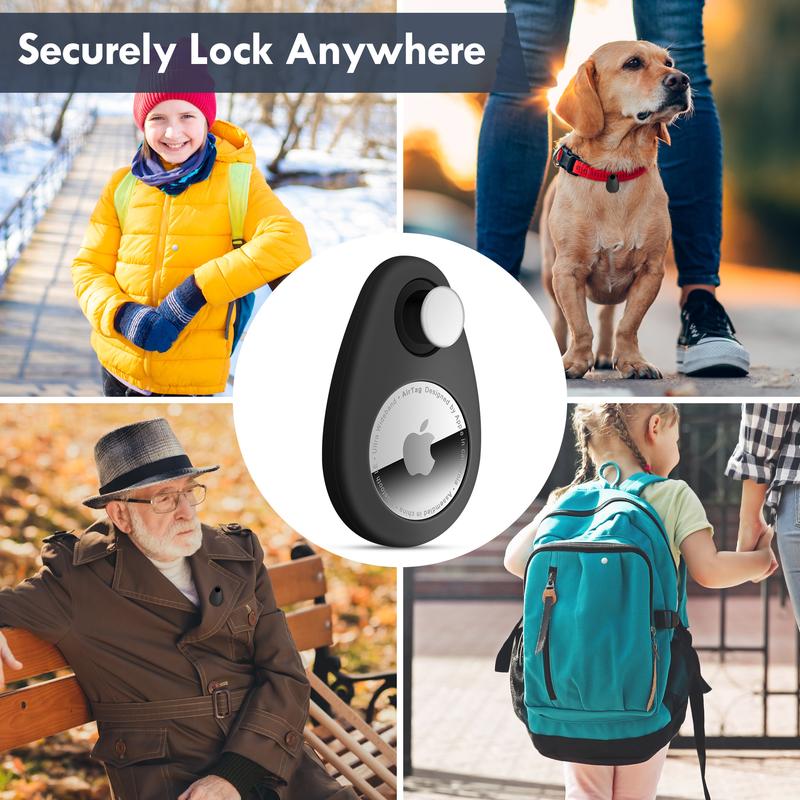 Airtag Holder for Kids Hidden 2 Pack GPS Tracker Case, Suitable for Children, Elderly, Pets, Backpack, Luggage