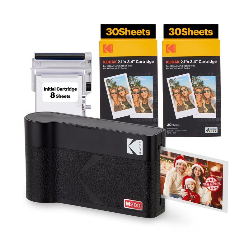 KODAK Mini 2 ERA 4PASS Portable Photo Printer (2.1x3.4) (Printer + 68 Sheets)