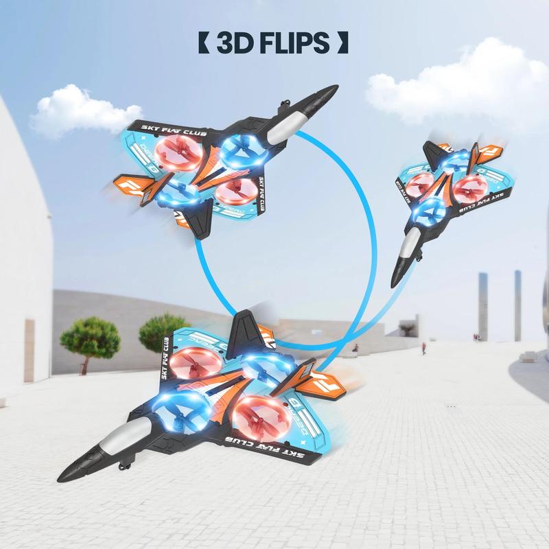 DEERC Drone DC12 Mini Stunt Remote Control Drone Lightweight Foam Design 2.4GHz Headless Mode Gliding One Key Take Off Accessories Cameras Colorful Adjustable Durable Protection